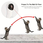 Automatic Laser Cat Toy with Spinning Laser and Smart Timer -Interactive Play Mode Adjustable Speed,15-Minute