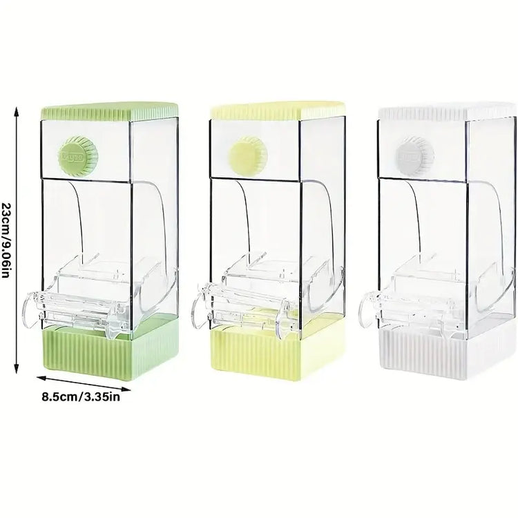 Automatic Parrot Feeder Splash-Proof Large Capacity House-Shaped Small Pet Feeding Supplies