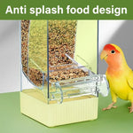 Automatic Parrot Feeder Splash-Proof Large Capacity House-Shaped Small Pet Feeding Supplies