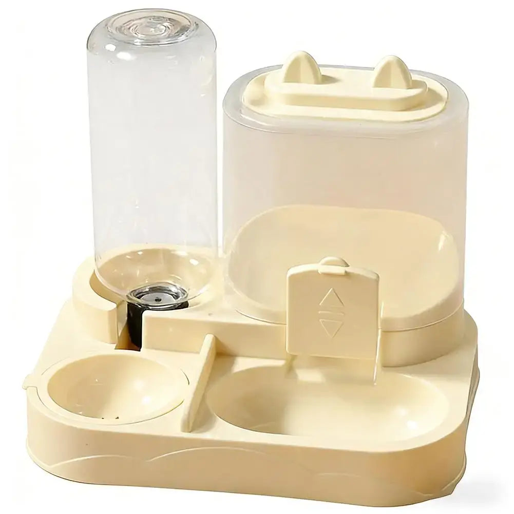 Automatic Pet Bowl For Cats - 2-in-1 Feeder & Water Dispenser Non-Slip Cat Bowl Suitable For Cats & Small Dogs - C / CN