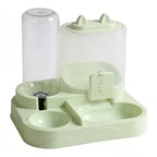 Automatic Pet Bowl For Cats - 2-in-1 Feeder & Water Dispenser Non-Slip Cat Bowl Suitable For Cats & Small Dogs - D / CN