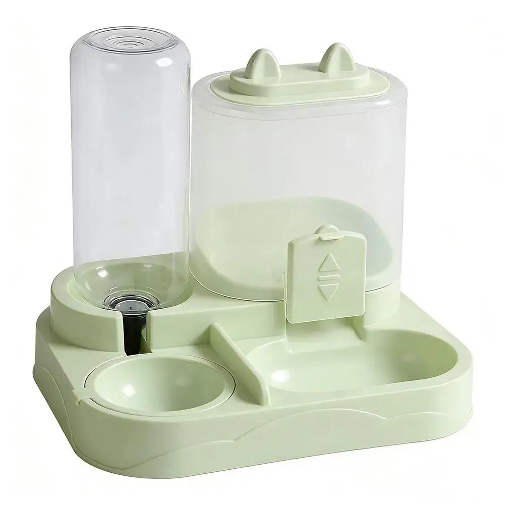 Automatic Pet Bowl For Cats - 2-in-1 Feeder & Water Dispenser Non-Slip Cat Bowl Suitable For Cats & Small Dogs - D / CN