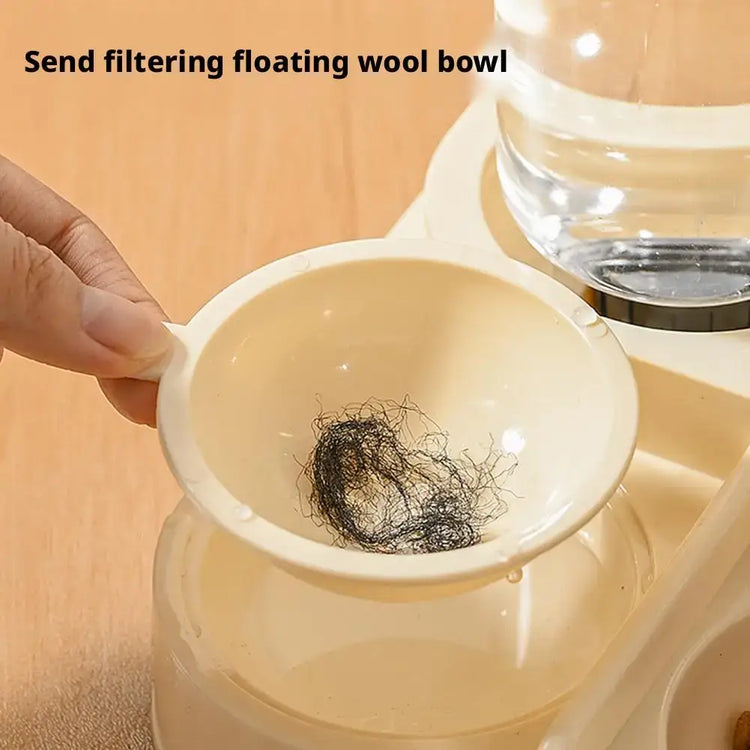 Automatic Pet Bowl For Cats - 2-in-1 Feeder & Water Dispenser Non-Slip Cat Bowl Suitable For Cats & Small Dogs