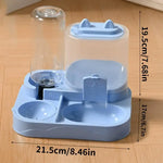 Automatic Pet Bowl For Cats - 2-in-1 Feeder & Water Dispenser Non-Slip Cat Bowl Suitable For Cats & Small Dogs