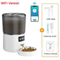 Automatic Pet Feeder 4L Capacity Smart Timer Tuya Control Food Dispenser with Stainless Steel Bowl Dogs Cats Feeding