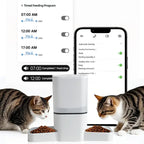 Automatic pet feeder 6L capacity smart timer Tuya control food dispenser with stainless steel bowl dog and cat feeding