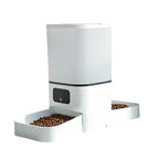 Automatic pet feeder 6L capacity smart timer Tuya control food dispenser with stainless steel bowl dog and cat feeding