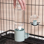 Automatic Pet Feeder Cage Hanging Bowl Water Bottle Food Container Dispenser For Puppy Cats Rabbit Birds Pet Feeding