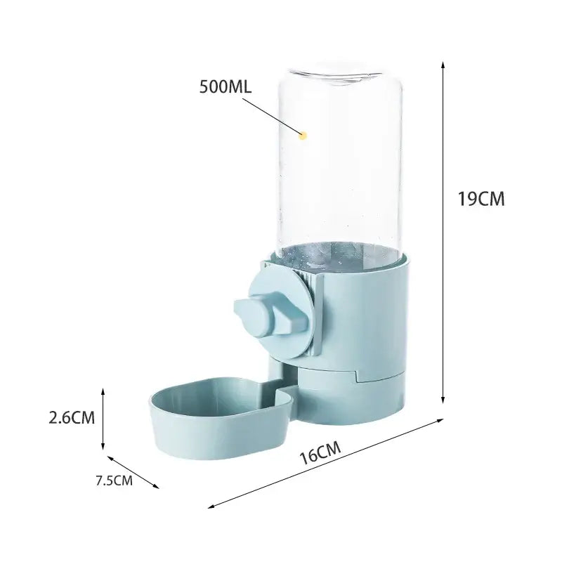 Automatic Pet Feeder Cage Hanging Bowl Water Bottle Food Container Dispenser For Puppy Cats Rabbit Birds Pet Feeding