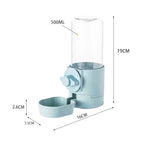 Automatic Pet Feeder Cage Hanging Bowl Water Bottle Food Container Dispenser For Puppy Cats Rabbit Birds Pet Feeding