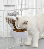 Automatic Pet Feeder Cage Hanging Bowl Water Bottle Food Container Dispenser For Puppy Cats Rabbit Birds Pet Feeding