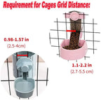 Automatic Pet Feeder Cage Hanging Bowl Water Bottle Food Container Dispenser For Puppy Cats Rabbit Birds Pet Feeding