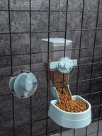 Automatic Pet Feeder Cage Hanging Bowl Water Bottle Food Container Dispenser For Puppy Cats Rabbit Birds Pet Feeding