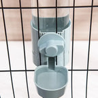 Automatic Pet Feeder Cage Hanging Bowl Water Bottle Food Container Dispenser For Puppy Cats Rabbit Birds Pet Feeding
