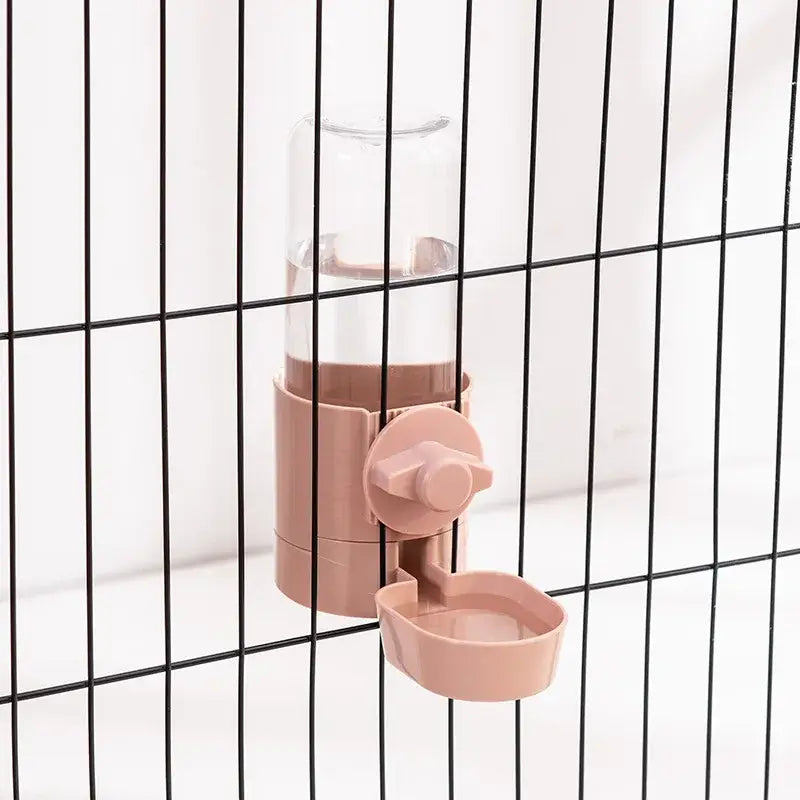 Automatic Pet Feeder Cage Hanging Bowl Water Bottle Food Container Dispenser For Puppy Cats Rabbit Birds Pet Feeding