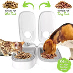 Automatic Pet Feeder For Cats And Small Dogs Dry Or Semi-Moist Pet Food Dispenser With 48-Hour Timer For Puppy Kitten