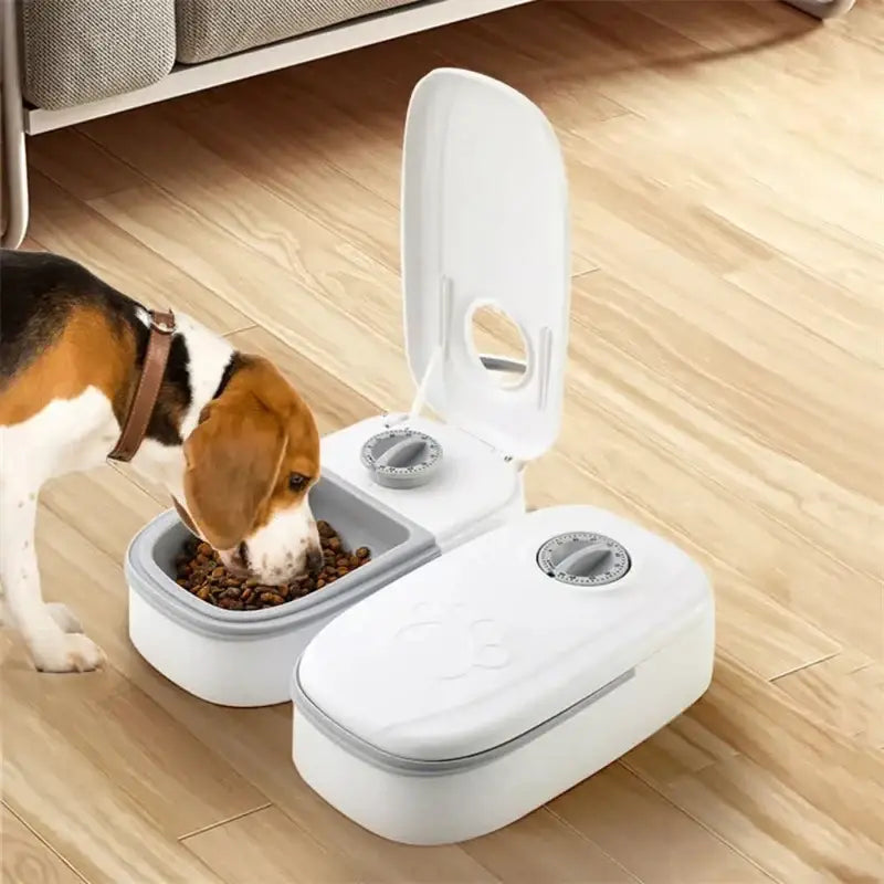 Automatic Pet Feeder For Cats And Small Dogs Dry Or Semi-Moist Pet Food Dispenser With 48-Hour Timer For Puppy Kitten