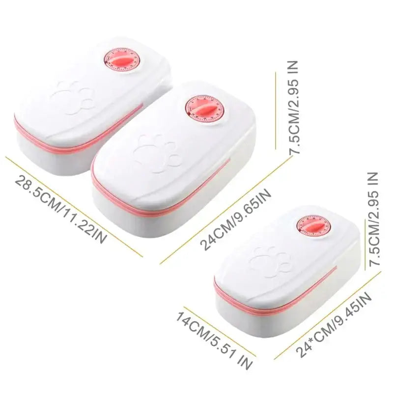 Automatic Pet Feeder For Cats And Small Dogs Dry Or Semi-Moist Pet Food Dispenser With 48-Hour Timer For Puppy Kitten