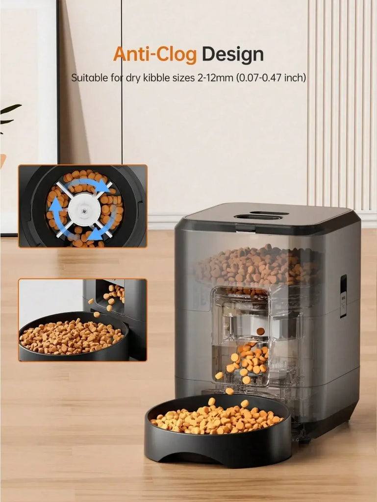 Automatic Pet Feeder Timed Food Dispenser 1-4 Meals Per Day Suitable For Cats & Small 2L Capacity Suitable For Dry Food