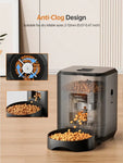Automatic Pet Feeder Timed Food Dispenser 1-4 Meals Per Day Suitable For Cats & Small 2L Capacity Suitable For Dry Food
