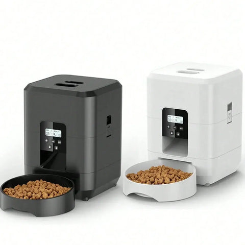 Automatic Pet Feeder Timed Food Dispenser 1-4 Meals Per Day Suitable For Cats & Small 2L Capacity Suitable For Dry Food