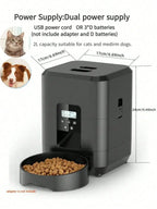 Automatic Pet Feeder Timed Food Dispenser 1-4 Meals Per Day Suitable For Cats & Small 2L Capacity Suitable For Dry Food
