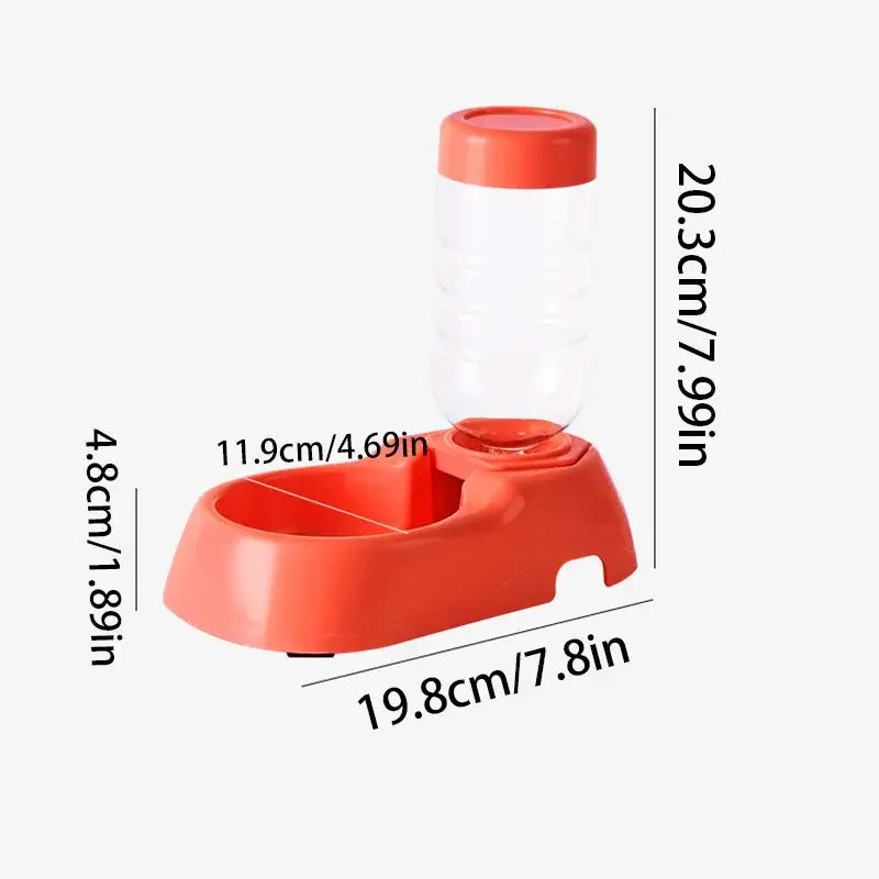 Automatic Pet Water Feeder Dispenser 2 in 1 Dog Cat Food Bowl Water Fountain Gravity Auto Feeding Watering Supplies