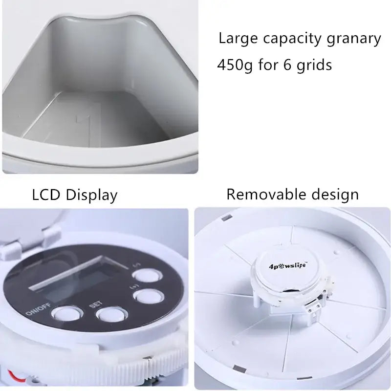Automatic Pets Feeder Smart Food Dispenser For Cats Dogs With Voice Remind Pet Feed Tool Timer Bowl Pet Feeding Dog