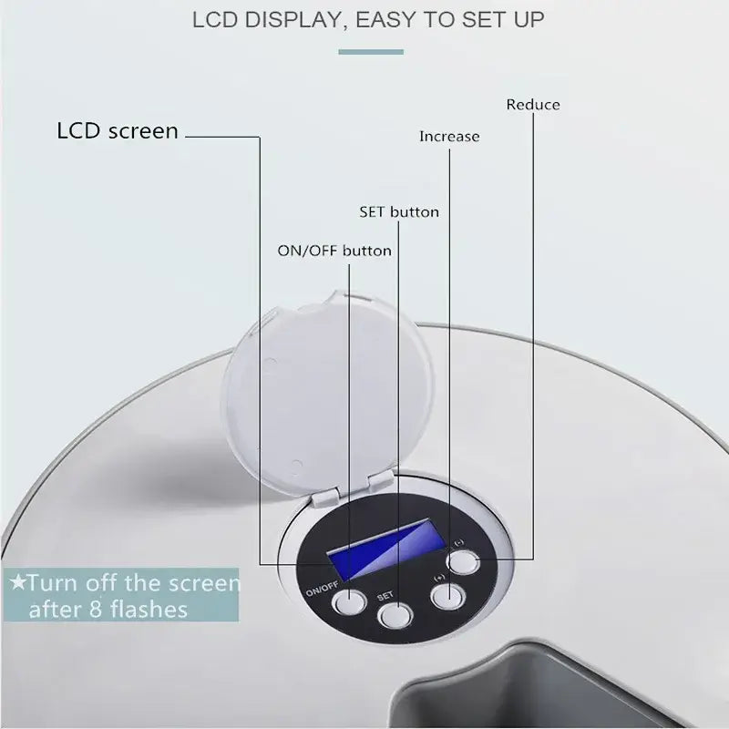 Automatic Pets Feeder Smart Food Dispenser For Cats Dogs With Voice Remind Pet Feed Tool Timer Bowl Pet Feeding Dog