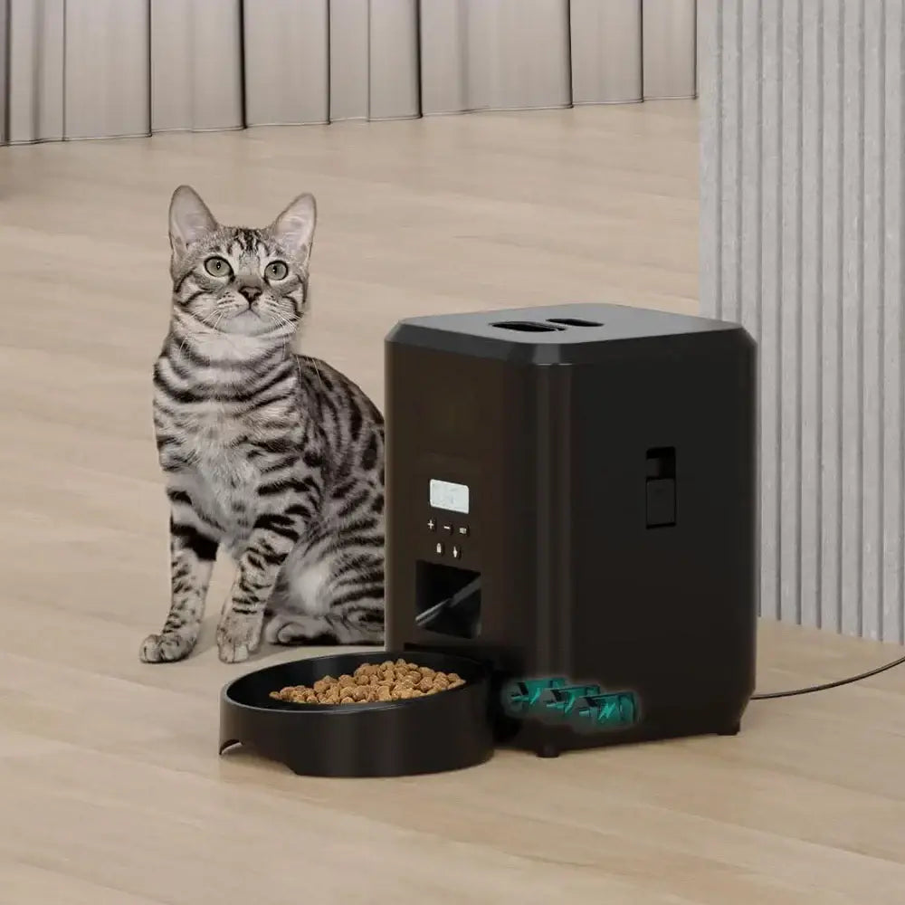Automatic Smart Pet Feeder Timed Quantitative Cat Dog Food Dispenser Slow Feeding Bowl Anti-choke Pet Food Machine for