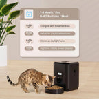 Automatic Smart Pet Feeder Timed Quantitative Cat Dog Food Dispenser Slow Feeding Bowl Anti-choke Pet Food Machine for