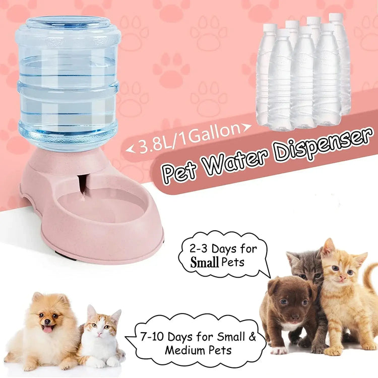 Automatic Water Dispenser Large Capacity Pet Feeder Small Dog Food Bowl Cat Feeder Drinking Bowl Pet Feeding Drinker