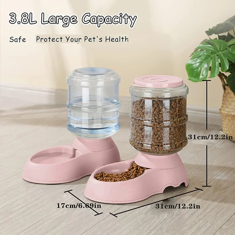 Automatic Water Dispenser Large Capacity Pet Feeder Small Dog Food Bowl Cat Feeder Drinking Bowl Pet Feeding Drinker