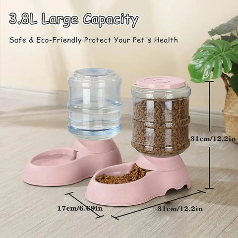 Automatic Water Dispenser Large Capacity Pet Feeder Small Dog Food Bowl Cat Feeder Drinking Bowl Pet Feeding Drinker