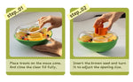 Avocado Training Pet Automatic Feeder Non-Spill Treat Dispensing Wobble Toys for Dogs cats slow feeder bowl - green