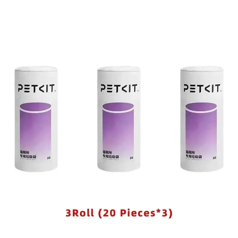Bac à litière automatique pour animaux - 3 rolls Bags