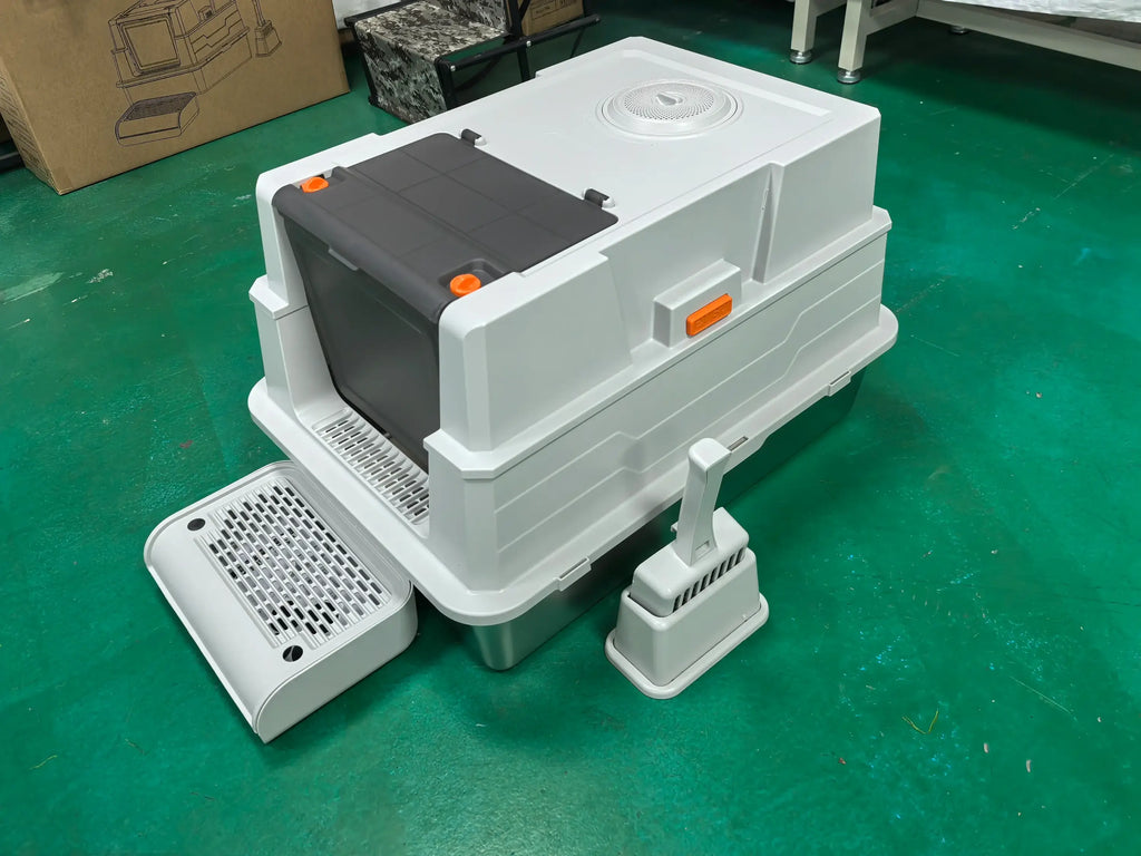 Bac à litière inox avec couvercle - China Mainland