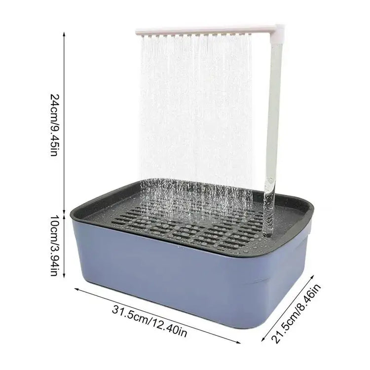 Baignoire-douche pour oiseaux