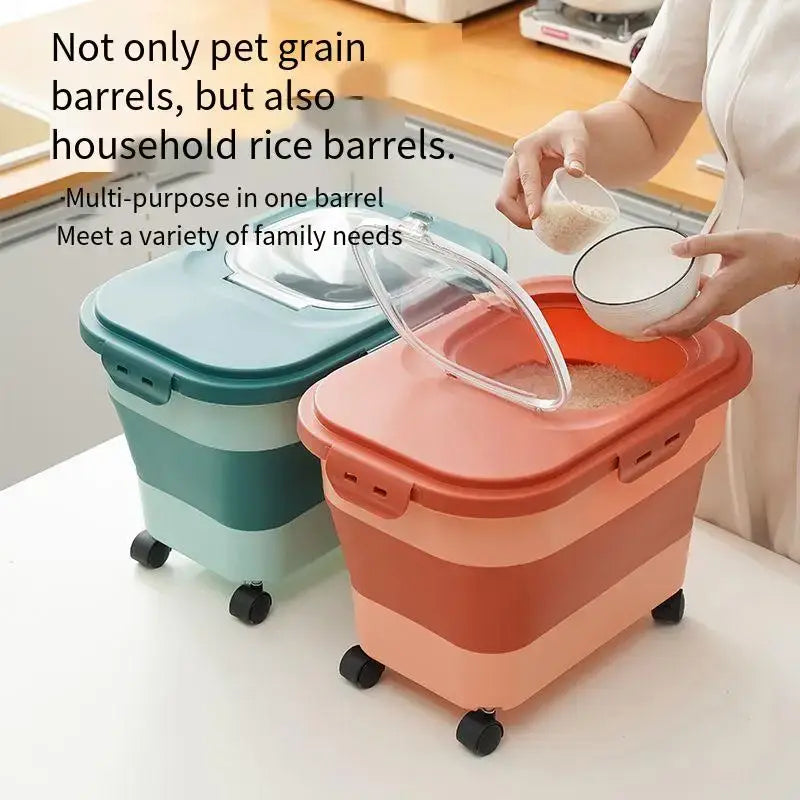 Boîte de rangement aliments animaux 13/33LB