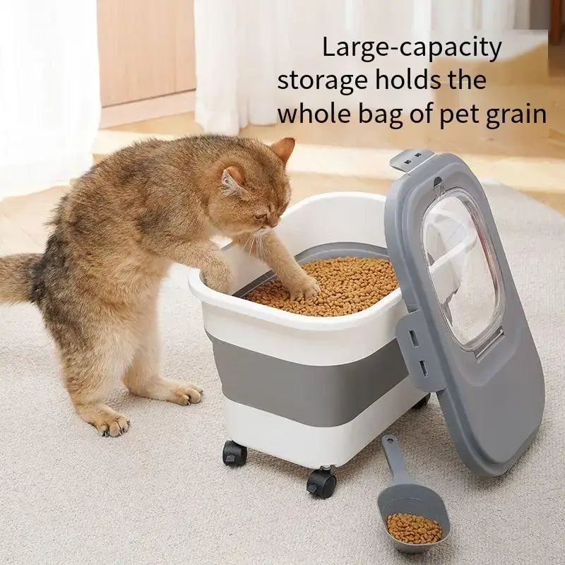 Boîte de rangement aliments animaux 13/33LB
