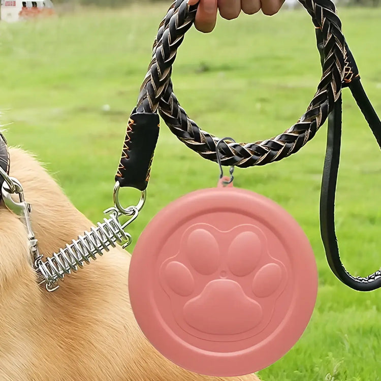 Portable Outdoor Pet Bowl: 2-in-1 Travel Dog Food/Water Dish with Treat Compartment for Hiking Camping and On-the-Go