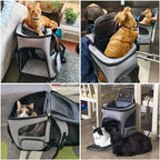 Breathable Pet Cat Carrier - Grey