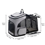 Breathable Pet Cat Carrier - Grey
