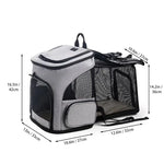 Breathable Pet Cat Carrier - Grey