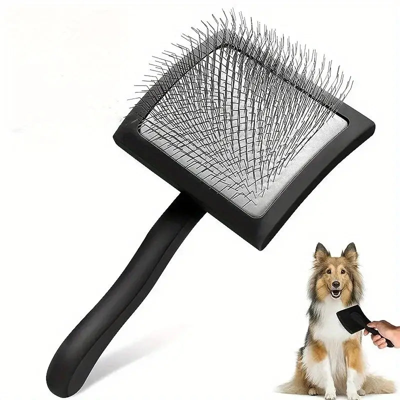 Brosse à picots longs pour chien - Black