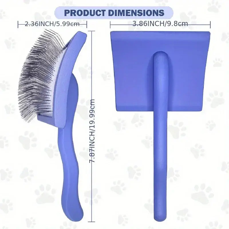 Brosse à picots longs pour chien - Blue