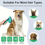 Brosse autonettoyante pour animaux de compagnie - Green
