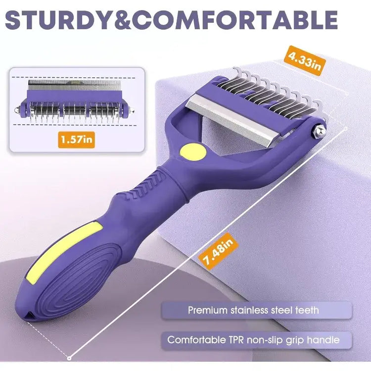 Brosse de toilettage 3 en 1 - PURPLE