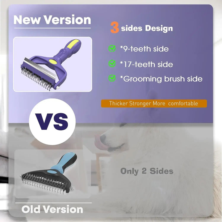 Brosse de toilettage 3 en 1 - PURPLE