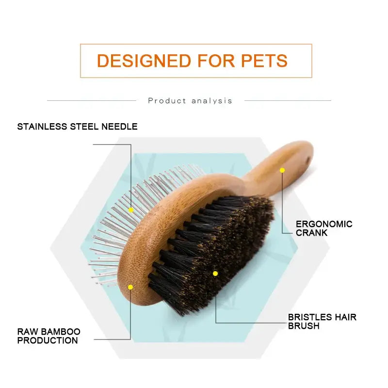 Brosse double face pour animaux